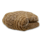 Plush Knit Throw ~ Camel