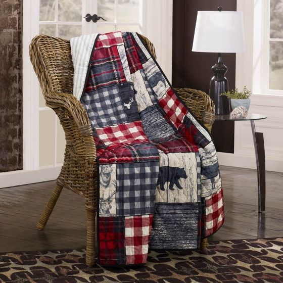 Timber Quilted Collection Throw Front