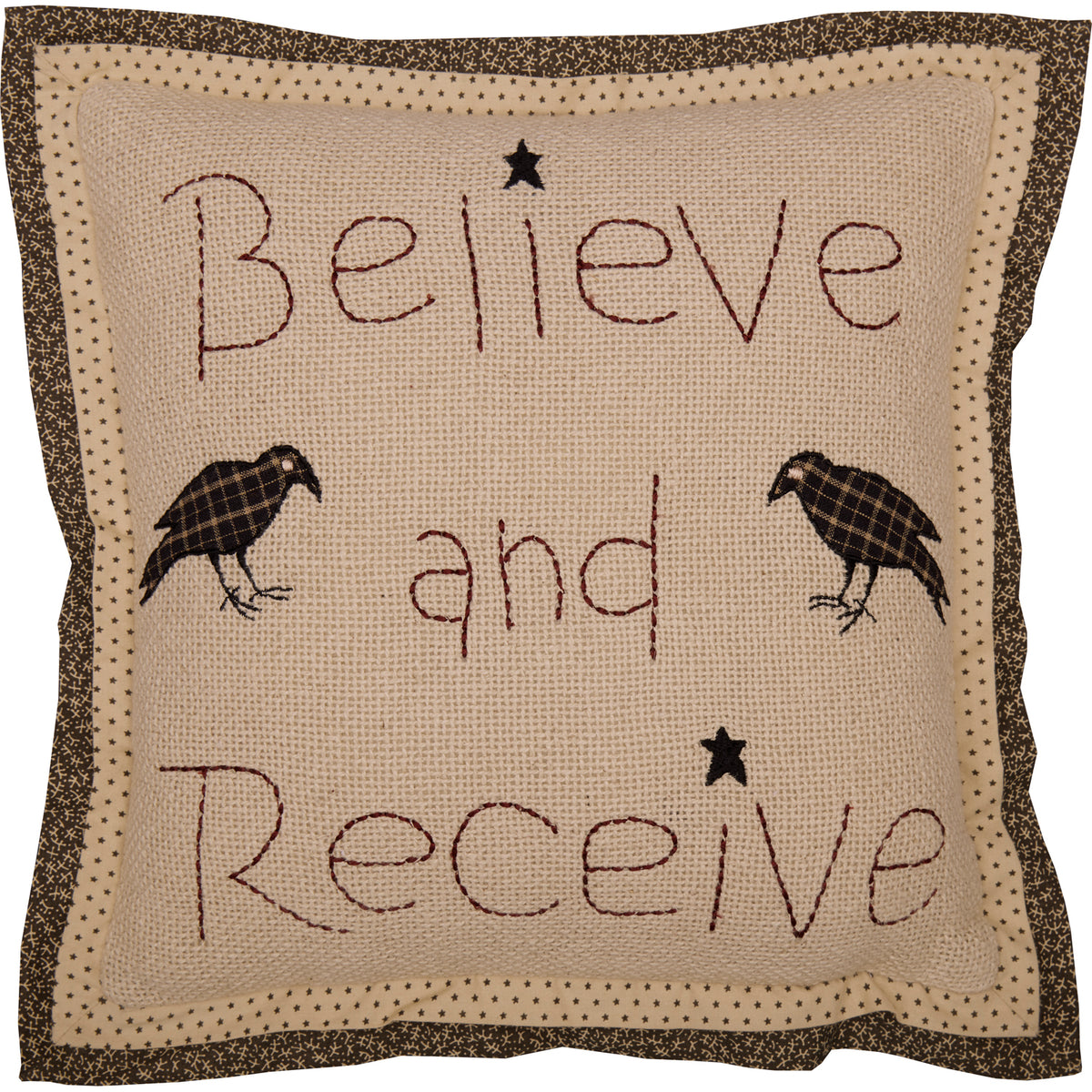 Kettle Grove Believe and Receive Pillow 12x12