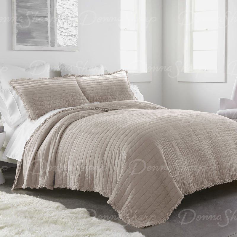 Delano Garment Washed Cotton Quilted Collection - Blush