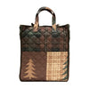 Donna Sharp Brown Bear Cabin Reversible Quilted Collection Tote