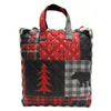 Donna Sharp Red Forest Cabin Rustic Lodge Quilted Collection Tote